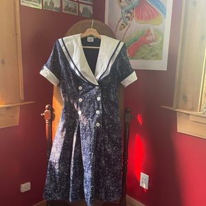 Vintage Sailor Style Dress